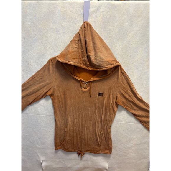 Diesel Brown Hooded Long Sleeve Top S - Picture 1 of 11